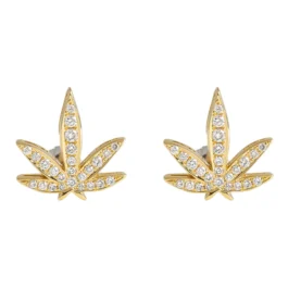 Weed Leaf Studs