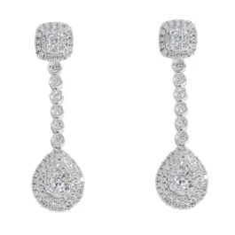 Hanging Earrings With Diamonds