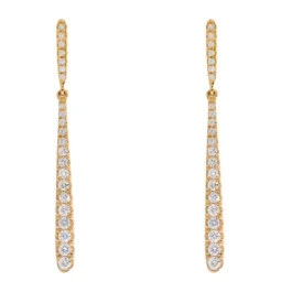 Drop Hanging Diamond Earrings SKU