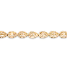 Bracelet With Diamonds And Baguettes