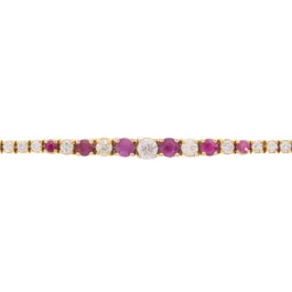 Ruby & Diamond Tennis Bracelet