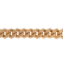 Diamond Hollow Cuban link Bracelet