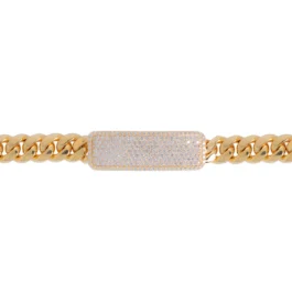 Diamond Cuban link ID Bracelet