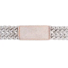 Diamond Cuban link ID Bracelet