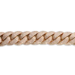 Cuban Link Bracelet With Diamonds