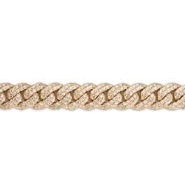 Cuban Link Bracelet With Diamonds