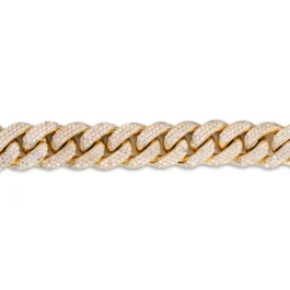 Cuban Link Bracelet With Diamonds