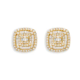 Diamond Earrings With Baguettes