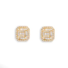 Diamond Earrings With Baguettes