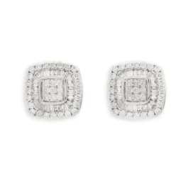 Diamond Earrings With Baguettes