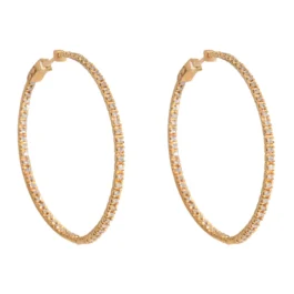 Diamond Hoop Earrings