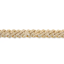 Cuban Link Bracelet With Diamonds