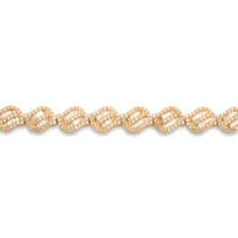 Bracelet With Diamonds And Baguettes